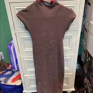 Brand New w/ Tag Brown Zara Long Sleeveless Dress